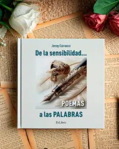 Portada del poemario: De la sensibilidad a las palabras